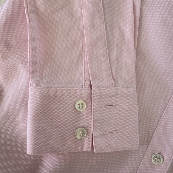 Theory Nikala Oxford Button Down Shirt in pink size Medium - Picture 12 of 12